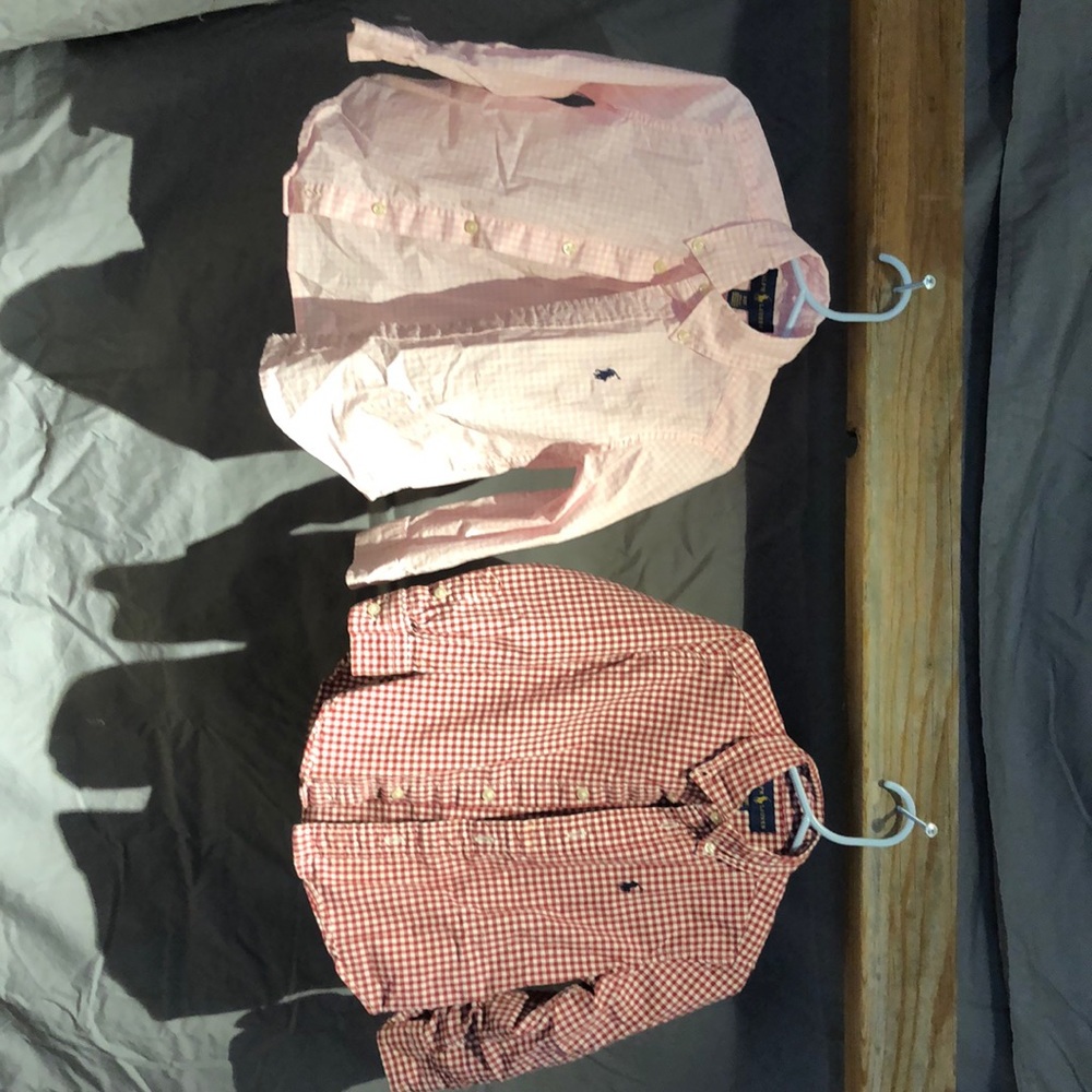 Two boys button-down shirts